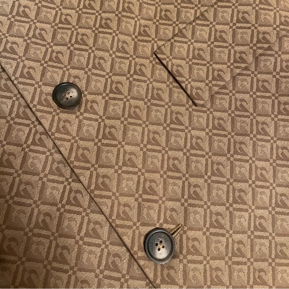 Marine Serre Moon Diamant Jacquard Longline Coat, size small NWT - Picture 8 of 11